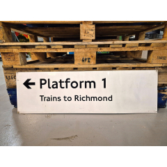 Platform 1 - Trains to Richmond - Arrow Left (2772024)