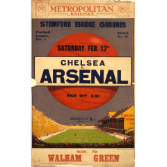 Chelsea v Arsenal 30x40 print