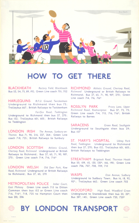 How to get there; rugby, by Bruce Roberts, 1959