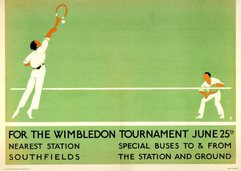 For the Wimbledon Tournament June 25th, by Aldo Cosomati, 1922