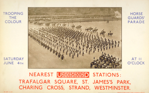 Trooping the Colour, artist unknown, 1929