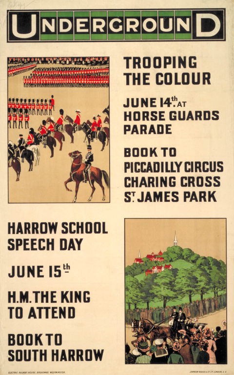 Trooping the Colour, artist unknown, 1912