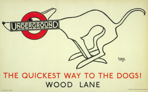 The quickest way to the dogs, by Alfred Leete, 1927