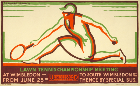 Lawn Tennis Championship Meeting, by Percy Drake Brookshaw, 1928