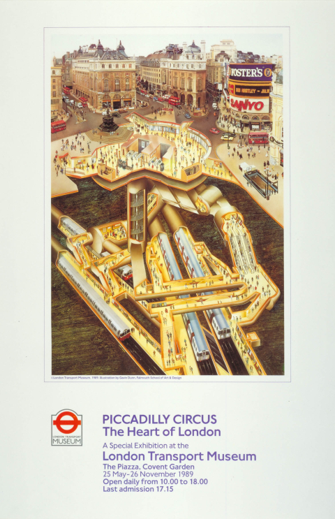 Piccadilly Circus, by Gavin Dunn, 1989