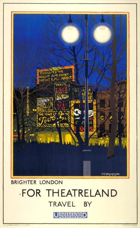 Brighter London For Theatreland, by Harold Sandys Williamson, 1924