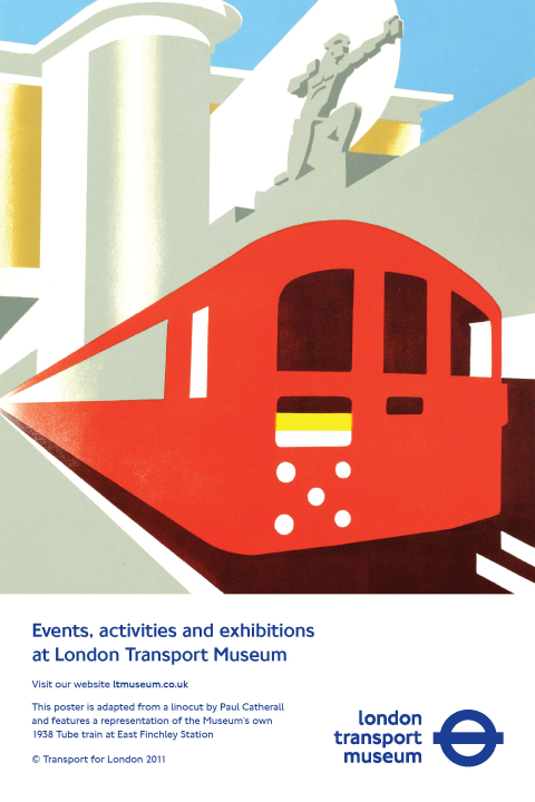 Events, Activities and Exhibitions at London Transport Museum - 1938 Tube Train Poster