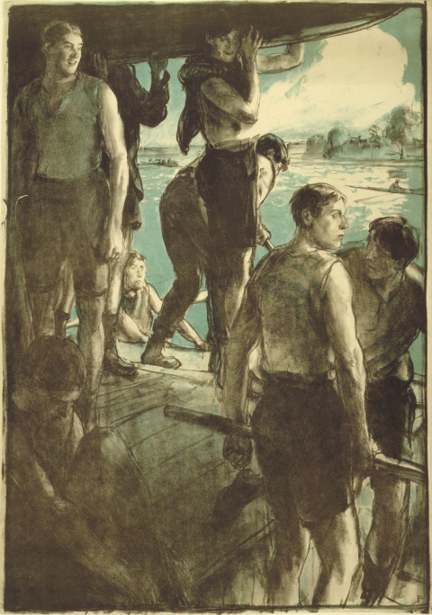 Untitled; (boat race), artist unknown, 1925