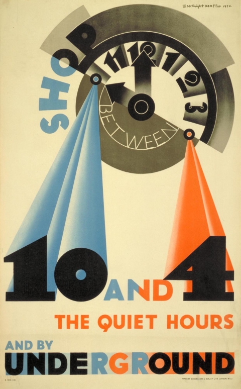 Shop between 10 and 4, by Edward McKnight Kauffer, 1931