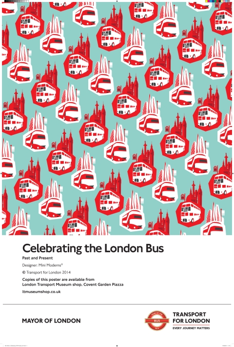 Year of the Bus Past and Present 2014 Poster