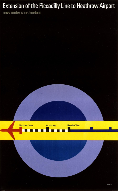 Extension of the Piccadilly Line to Heathrow Airport Poster
