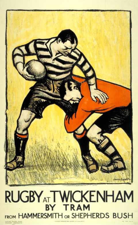 Rugby at Twickenham Poster