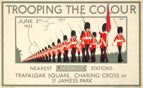 Trooping the Colour, by L B Black, 1925