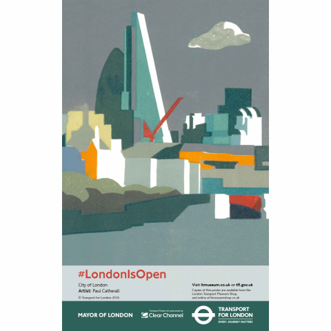 London is Open City of London Poster