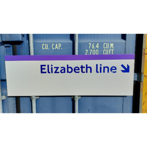  Elizabeth Line Sign (1052022)