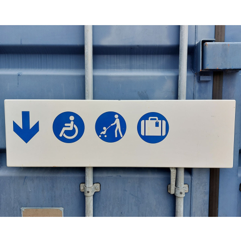 Wheelchair/Pushchair/Luggage Sign (792023)