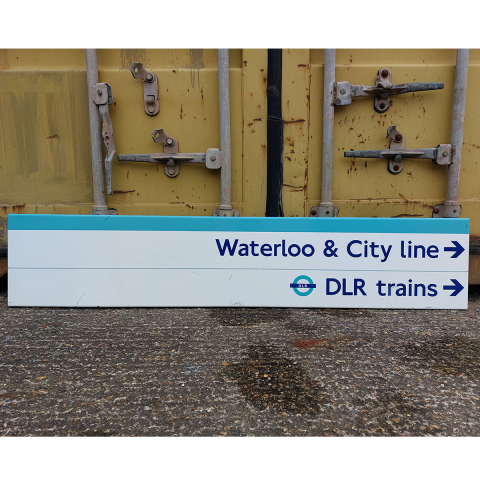Waterloo & City Line/DLR Trains Sign (822023)