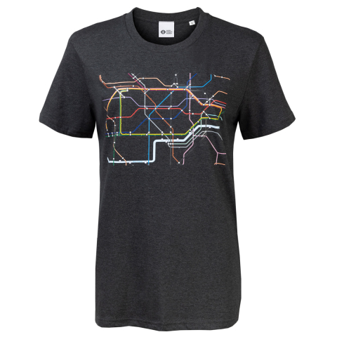 London Underground Map T-Shirt Organic Cotton