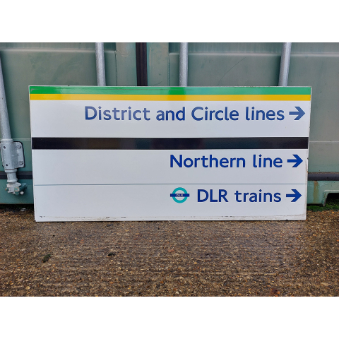 District and Circle Lines Sign (Arrows Right) (1152023)