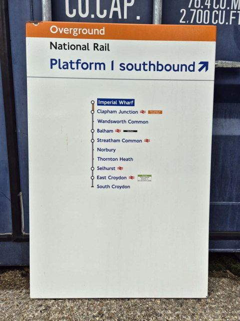 National Rail - Imperial Wharf - Line Diagram (632024)