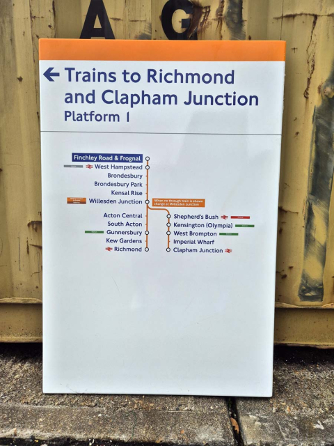 Trains to Richmond - Finchley Road & Frognal - Line Diagram (1082024)