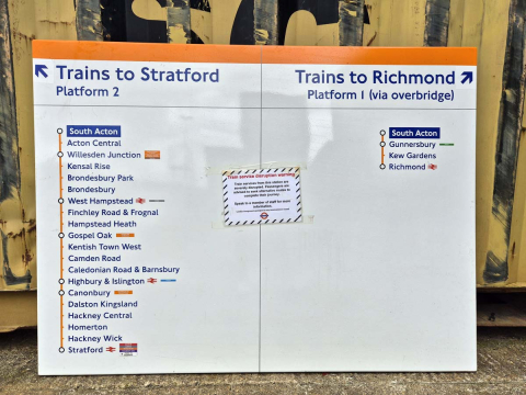 Trains to Stratford/Richmond - Double Line Diagram (1172024)