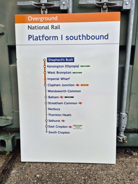 National Rail - Shepherd's Bush - Line Diagram (1212024)