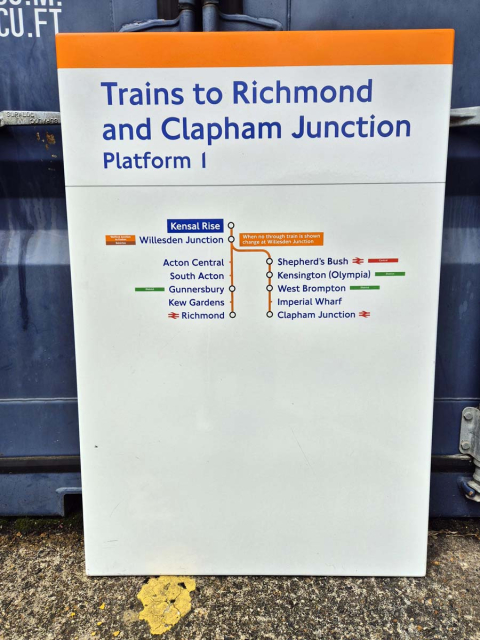 Trains to Richmond/Clapham Junction - Kensal Rise - Line Diagram (1232024)