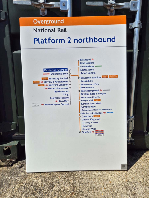 National Rail - Kensington Olympia - Line Diagram (1642024)