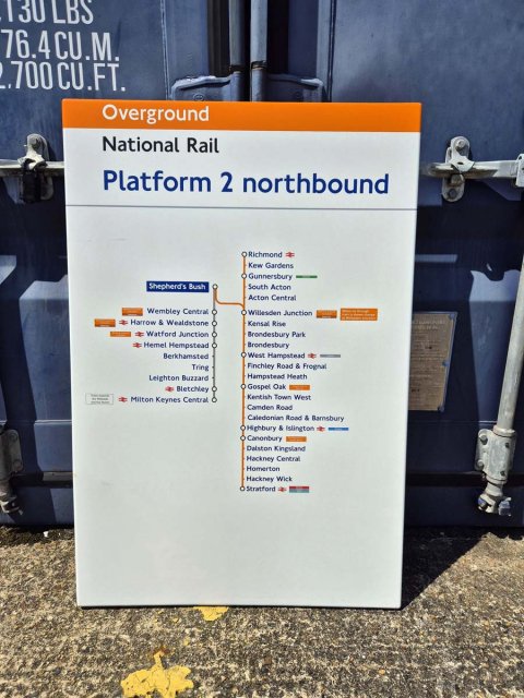 National Rail - Shepherd's Bush - Line Diagram (1662024)