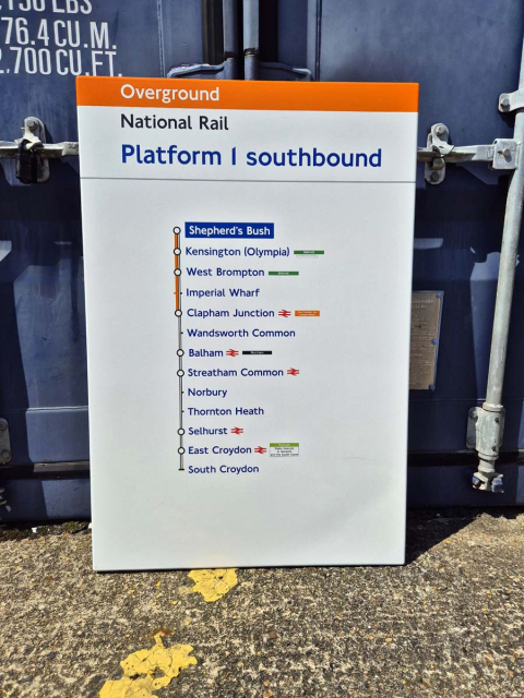 National Rail - Shepherd's Bush - Line Diagram (1672024)