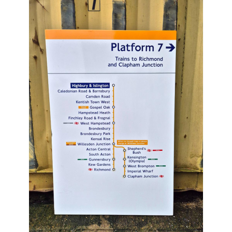 Platform 7 - Highbury and Islington - Line Diagram (2552024)