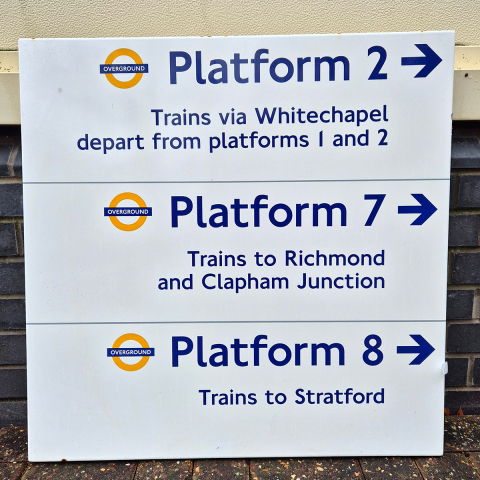 Platform 2/7/8 - Highbury and Islington - Wayfinder (2642024)