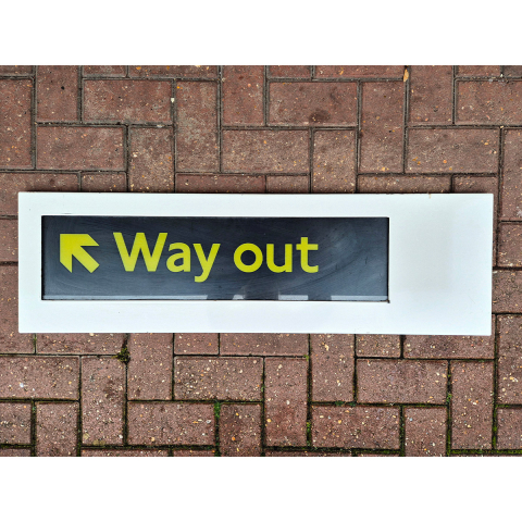 Way Out Light Box - Diagonal Arrow Up Left (2902024)