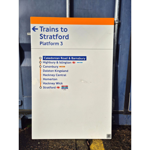 Trains to Stratford - Caledonian Road & Barnsbury - Line Diagram (3002024)