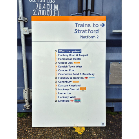 Trains to Stratford - West Hampstead - Line Diagram (3052024)