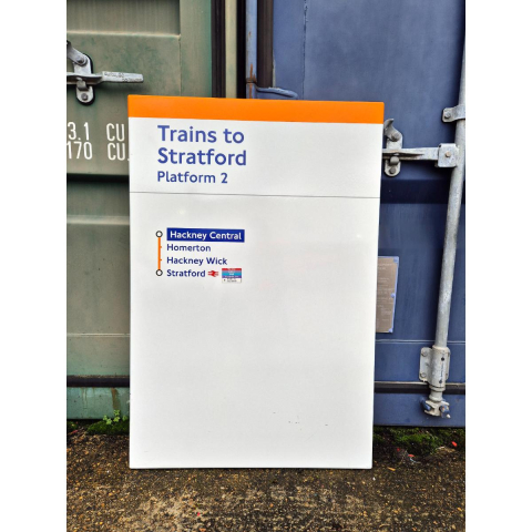 Trains to Stratford - Hackney Central - Line Diagram (12025)