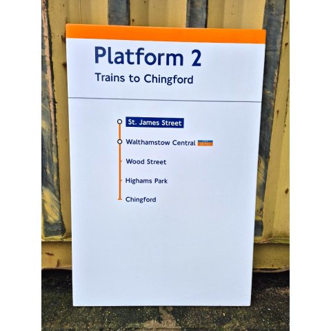 Platform 2 - St James Street - Line Diagram (52025)