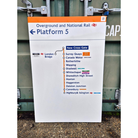 Overground National Rail - New Cross Gate - Line Diagram (112025)