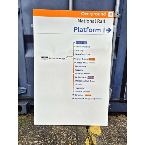 Overground National Rail - Forest Hill - Line Diagram (222025)