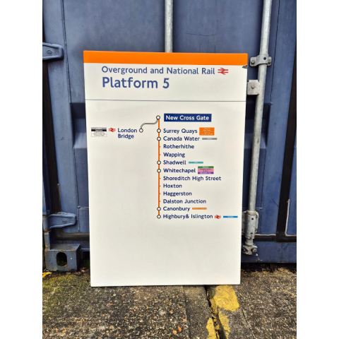 Overground National Rail - New Cross Gate - Line Diagram (252025)