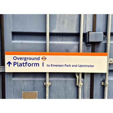 Overground Platform 1 to Emerson Park (292025)