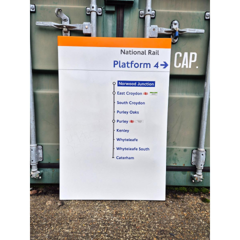 National Rail Platform 4 - Norwood Junction - Line Diagram (342025)