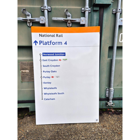 National Rail Platform 4 - Norwood Junction - Line Diagram (352025)