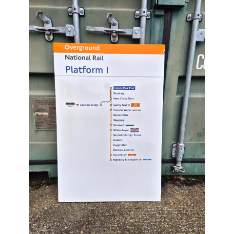 Overground National Rail - Honor Oak Park - Line Diagram (362025)