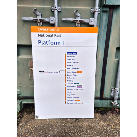 Overground National Rail - Penge West - Line Diagram (392025)