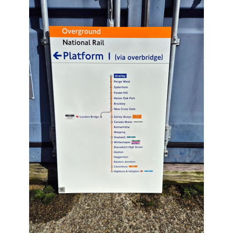 Overground National Rail - Anerley - Line Diagram (492025)