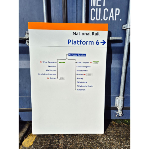 National Rail Platform 6 - Norwood Junction - Line Diagram (542025)