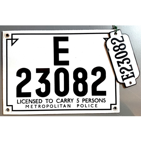 Taxi Number Plate - 5 Persons