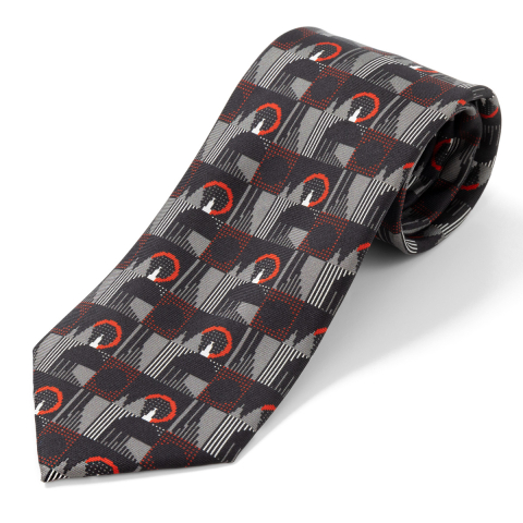 Silk Tie Bakerloo Barman Moquette